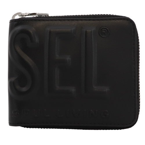 ディーゼル 二つ折り財布 メンズ DSL 3D- BI FOLD COIN ZIP XS ブラック DIESEL X10007 PR818 T8013 BLACK