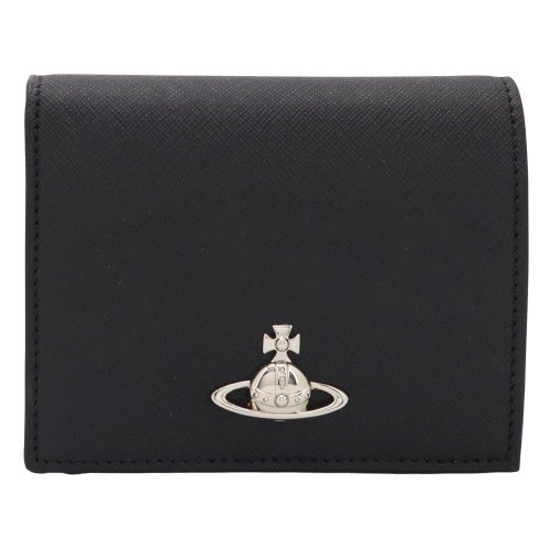 ヴィヴィアンウエストウッド 二つ折り財布 レディース ブラック Vivienne Westwood 51150030W S0021 N401 BLACK