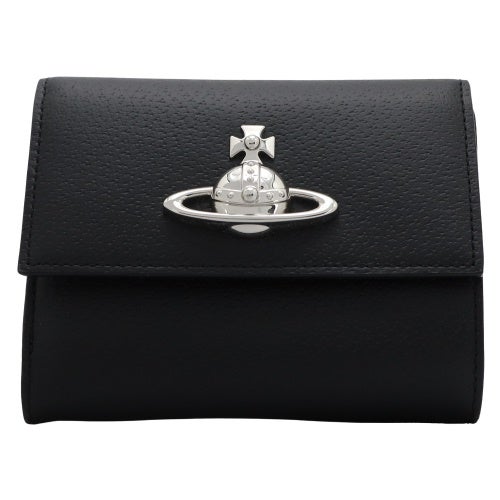 ヴィヴィアンウエストウッド 三つ折り財布 レディース ブラック Vivienne Westwood 5107005FW L00F7 N401 BLACK